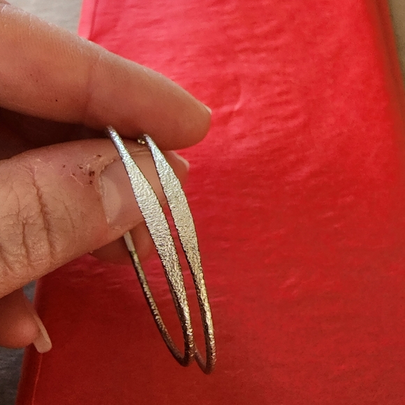 Small Silver Hoops - Picture 2 of 4